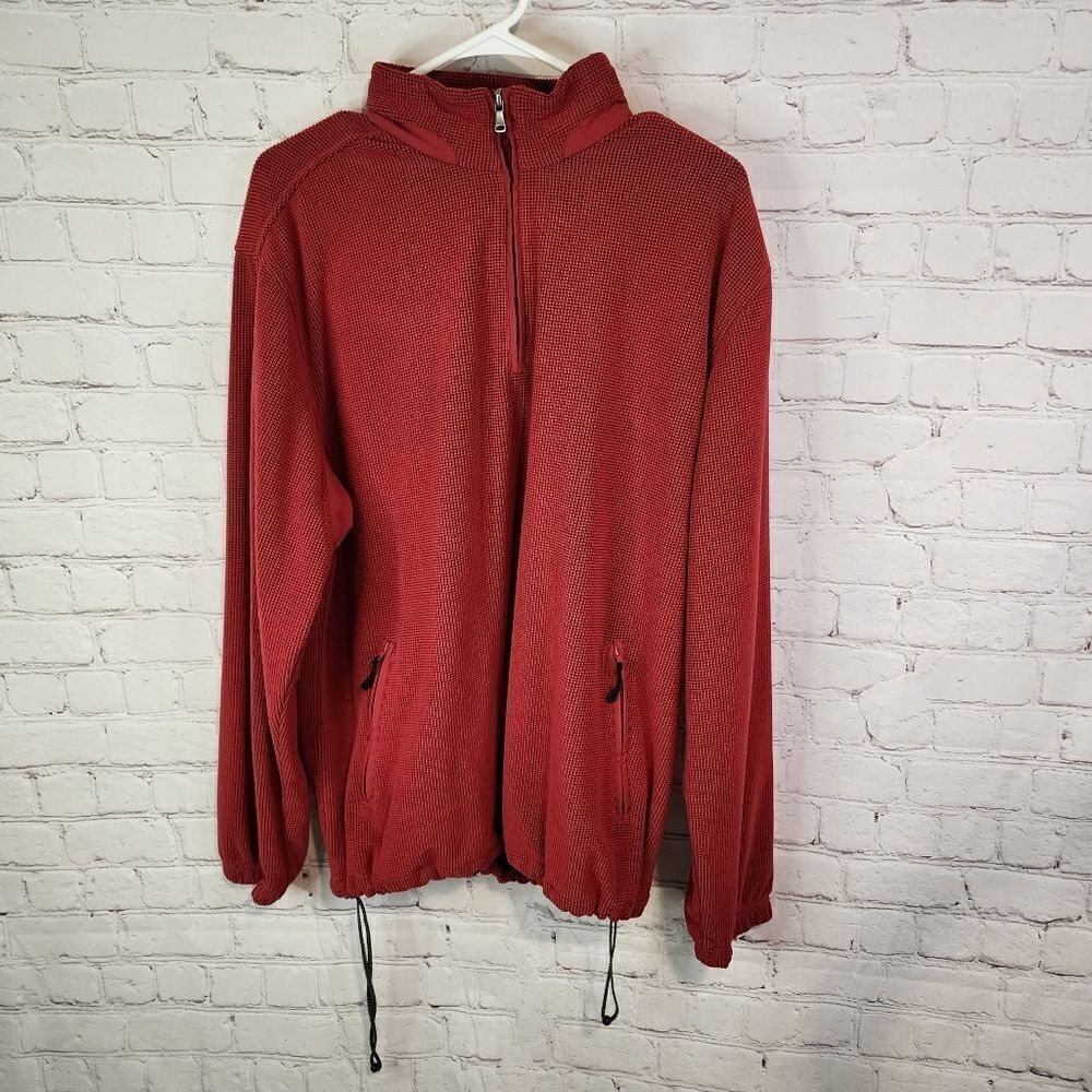 Men's Greg Norman zip-up longsleeve sweater, size Medium